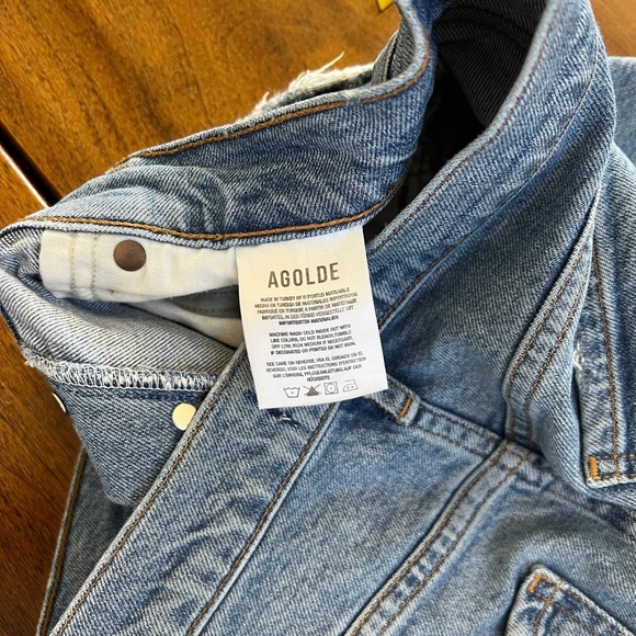 Agolde‎ Light Blue Ripped Women’s Riley  Jeans - Picture 3 of 6